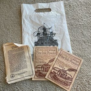 💜 5 for $25 New! Colonial Williamsburg ink packets